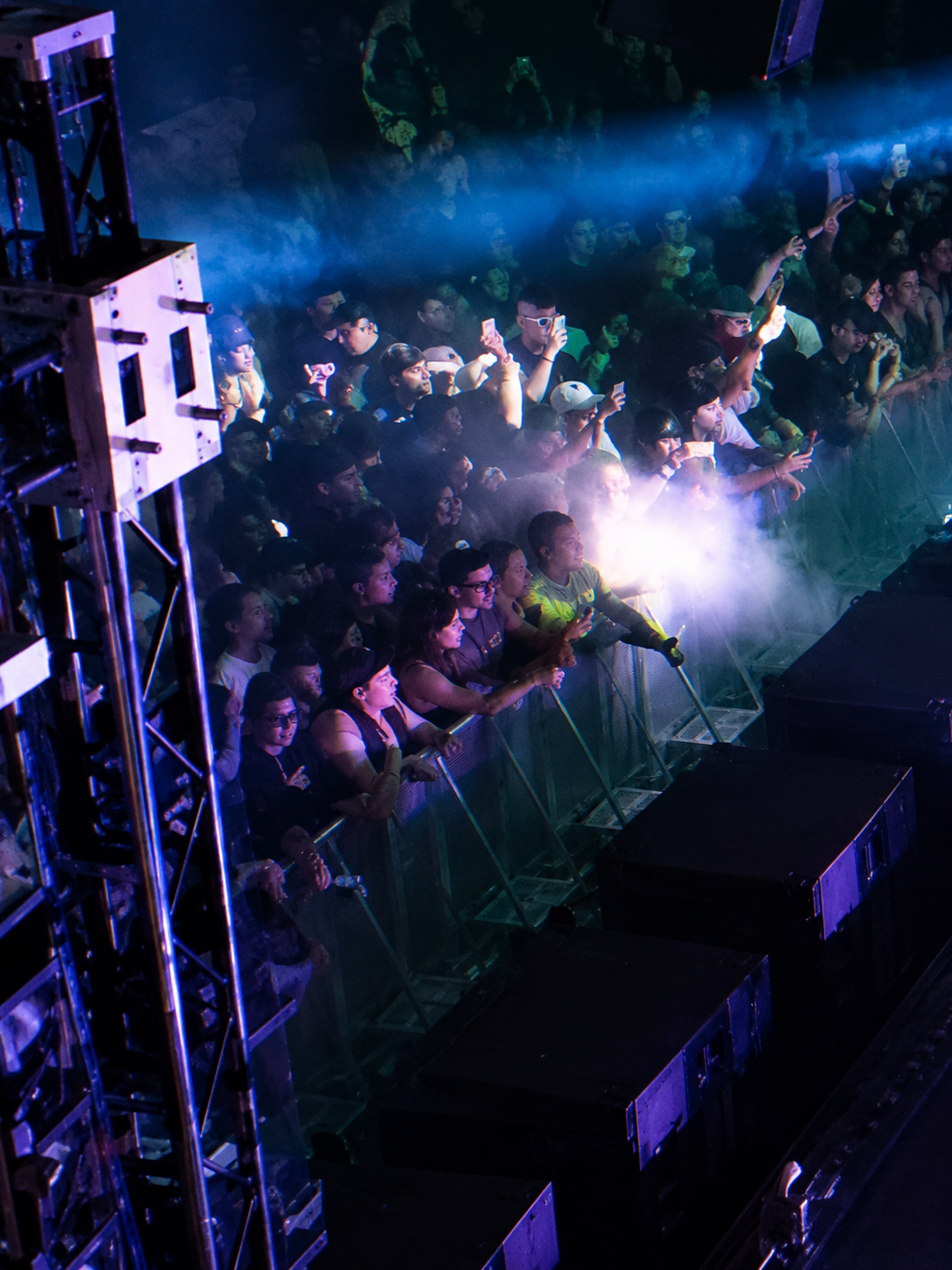 Galactic Gardens crowd from above